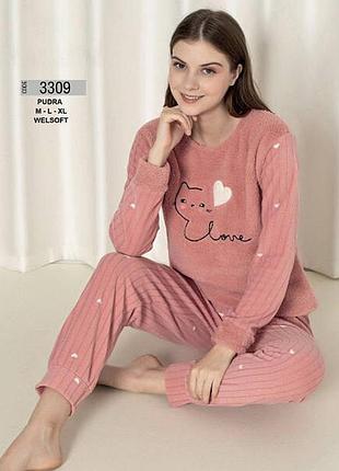 Піжама фліс з махрою софт
