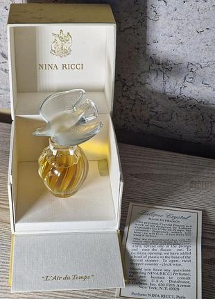 L'air du temps nina ricci 15ml parfum хрустальный флакон