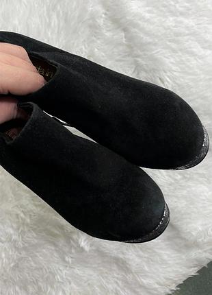 Туфлі чорні замша зі вставками з срібними блискітками moda in pelle3 фото