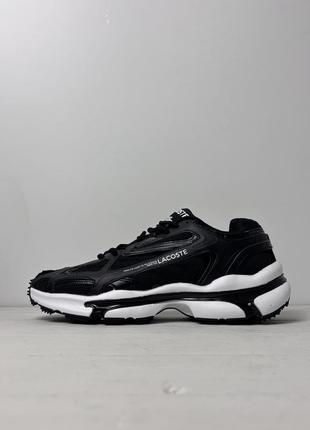Черные мужские кроссовки lacoste