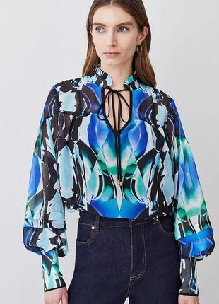 Блузка с зеркальным узором от karen millen