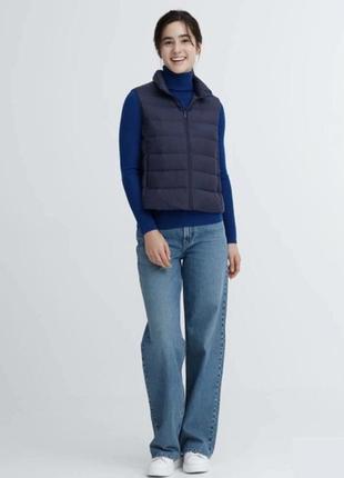 Uniqlo жіночий ультралегкий жилет мікропуховик жилетка пух перо бренд uniqlo, р.s.