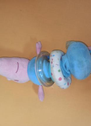 Підвіска брязкальце на коляску свинка пеппа, вібрує,5 фото