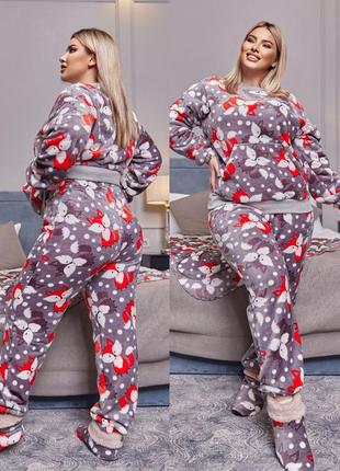 Пижама женская махровая4 фото