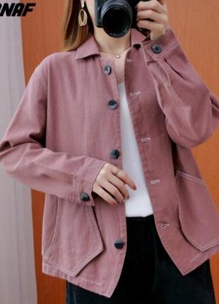 Куртка рубашка джинсова сорочка бомбер.