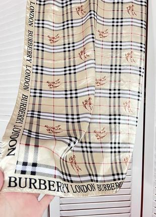 Шарф хустка хустинка burberry атласна