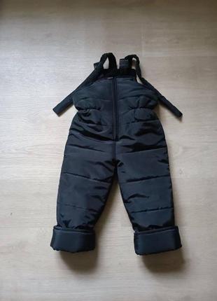 Зимовий дитячий напів комбінезон різні кольори