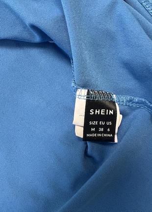 Синее длинное платье 7