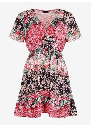 Платье яркое boohoo uk 10 платье цветочный принт