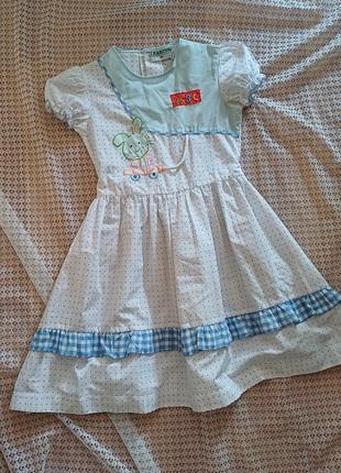 Вінтажна ретро сукня на дівчинку з аплікацією