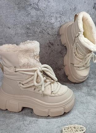 Дитячі зимові черевики чоботи для дівчинки