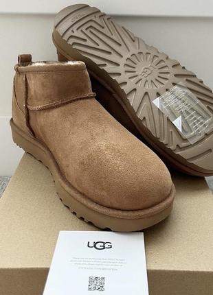 Замшеві чоботи ugg classic ultra mini