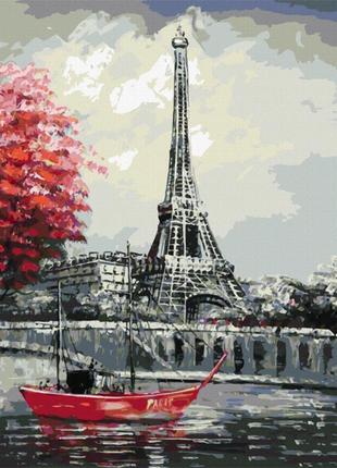 Полотно на картоні rosa з контуром міста париж № 3 30 x 40 см (gpa284216)