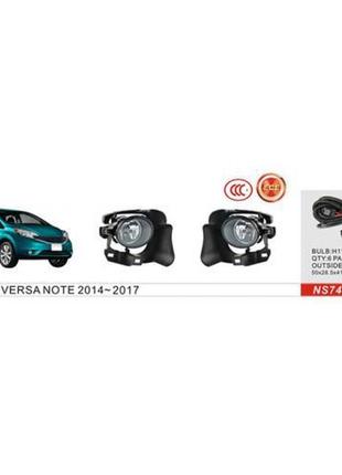 Фари дод.модель  nissan versa note 2013-17/ns-740/h11-12v55w/eл.проводка
