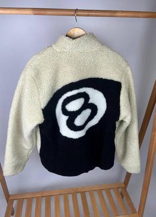 Стильна двостроння унісекс шерпа від бренду stussy