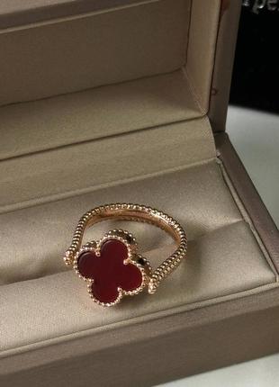Брендовое кольцо в стиле van cleef (vca, ван клиф, клевер)♥️🫶 трансформер