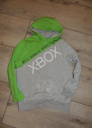 Новое новое теплое худи 8-10р xbox худи батник улепленное