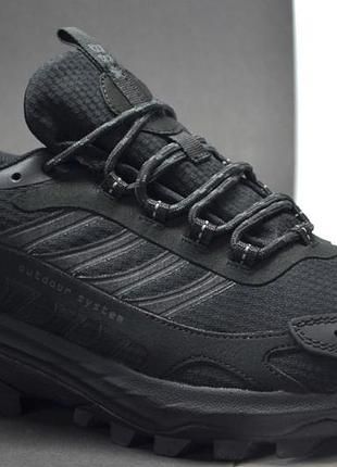 Чоловічі зимові утеплені термо кросівки чорні baas 75571