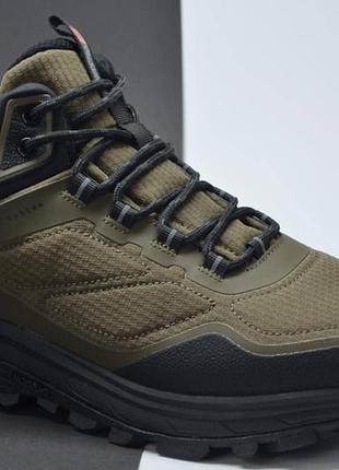 Чоловічі зимові утеплені високі термовики черевики коричневі baas 25856