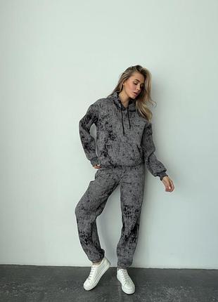 ❗️ не кошлатиться ❗️ спортивный костюм тай дай трехнить с начесом варочка варочная варочная 95% хлопок худи с капюшоном с карманом и штаны джоггеры