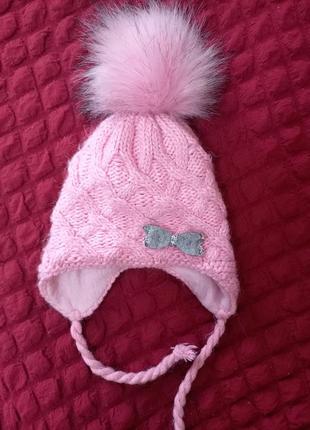 Зимняя шапка для девочки