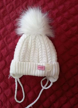 Зимняя шапка для девочки