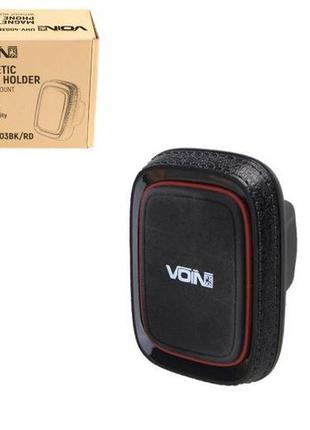 Тримач мобільного телефону voin uhv-4003bk/rd магнітний, без кронштейна