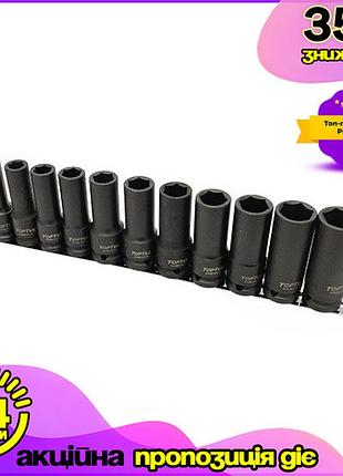 Ударные головки 1/2" 12 ед. toptul gaaq1614d на планке для шиномонтажа 8-22мм gl-55