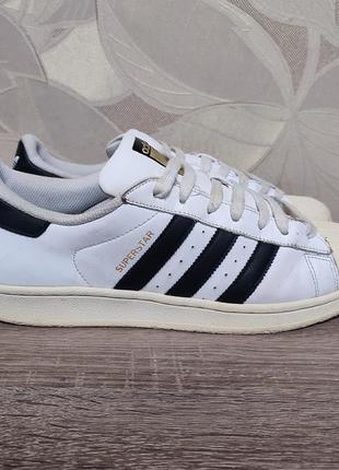 Мужские кожаные кроссовки adidas superstar size 42/27