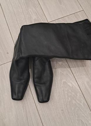 Кожаные сапоги