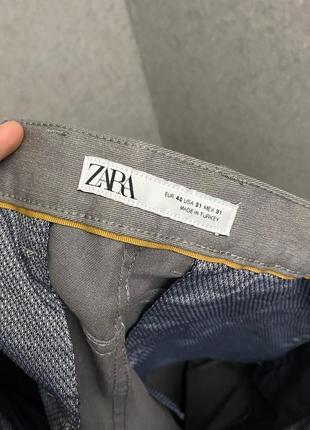 Сірі штани від бренда zara man6 фото