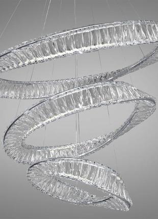 Хрустальная светодиодная люстра-подвес, 184w