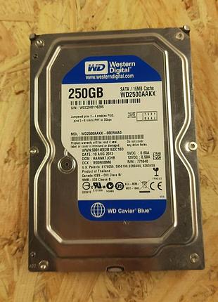Жорсткий диск western digital 250 gb (wd2500aakx) б/в