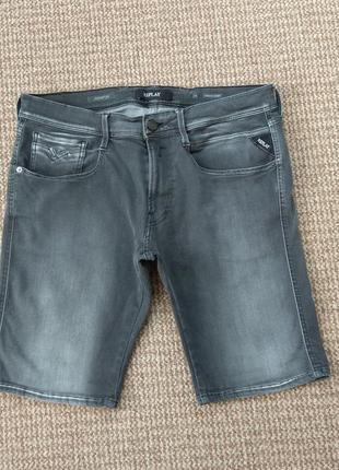 Replay hyperflex anbass short шорти джинсові slim fit оригінал (w34 — l)