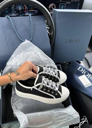 Жіночі кеди в стилі dior b23 low black