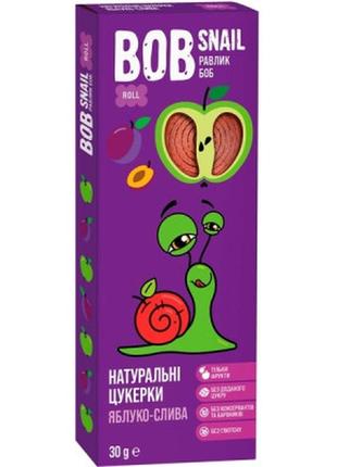 Конфета bob snail улитка боб яблочно-слива 30 г (4820162520279)