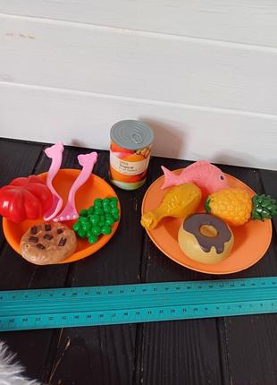 Набір пластикової іграшкової  їжі продукти для гри в кухню