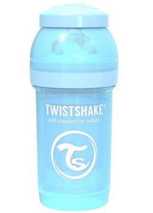 Пляшка для годування twistshake антиколькова 180 мл, світло-блакитна (69857/78250)