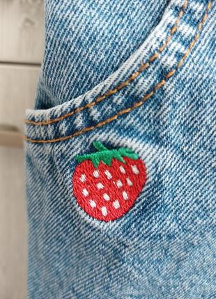 Брендовые джинсовые шорты комбинезон