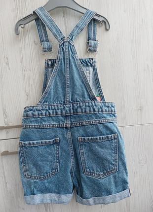 Брендовые джинсовые шорты комбинезон