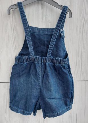 Брендовые джинсовые шорты комбинезон