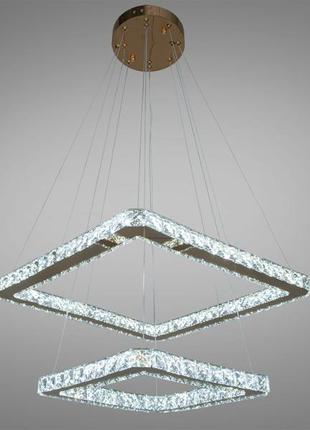 Хрустальная светодиодная люстра-подвес, 62w