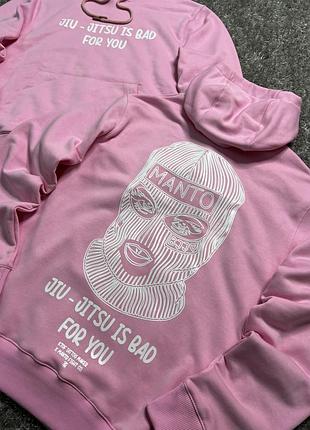 Розовое худи манто manto