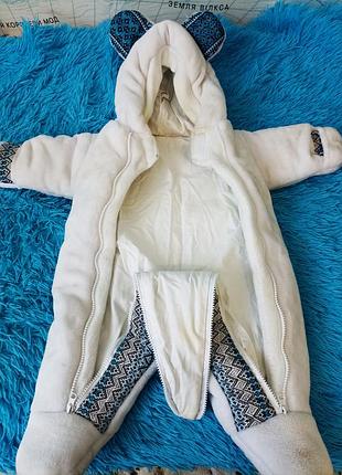 Комбинезон с конвертом на выписку осень-зима 62 рост.