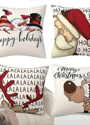 Набор чехлов для подушек рождественский