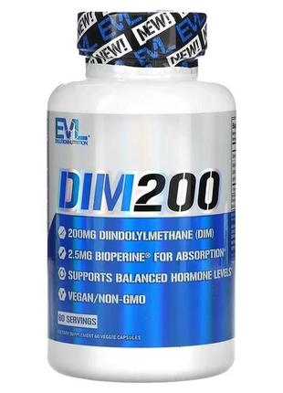 Дііндолілметан для гормонального балансу 200 mg (dim) evlution nutrition 60 капсул