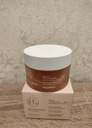 Увлажняющий ампульный крем с комбучей medi-peel hyal kombucha tea-tox cream 50ml