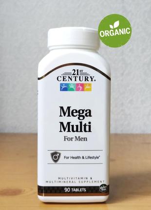 21st century, mega multi, мультивітаміни для чоловіків, 90 таблеток