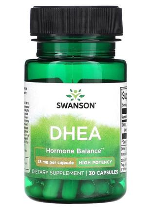 Дгеа дегідроепіандростерон 25 мг (dhea) swanson 30 капсул