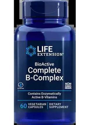Біоактивний комплекс вітамінів групи b (bioactive complete b-complex) life extension 60 капсул вегетаріанських